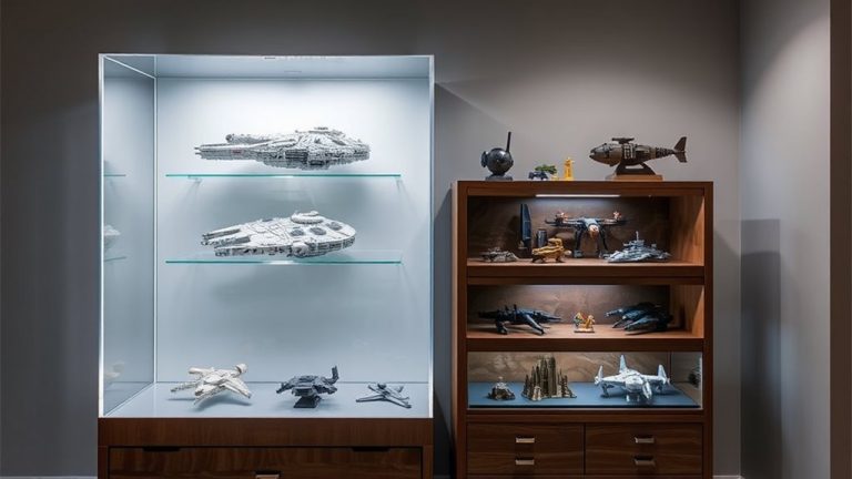display completed lego builds