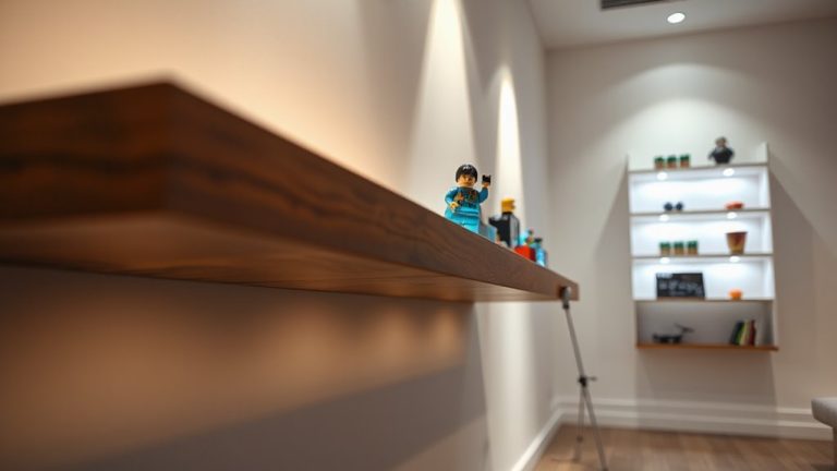 lego display floating shelves