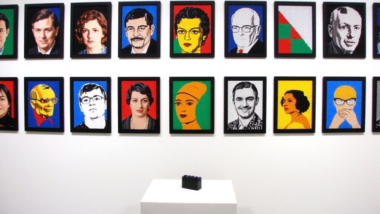 lego mosaics as art