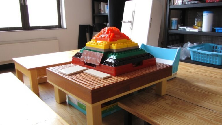 lego volcanic plate modeling