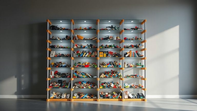 stylish lego display shelving